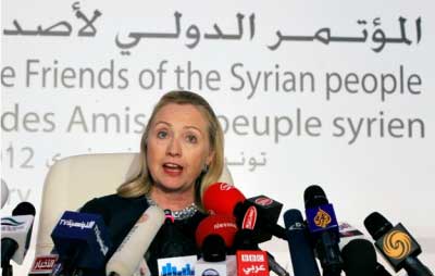 Hillary Clinton, Friend of the Syria people? Like the USA is friends of the people of Iraq, Afghanistan, Pakistan, Libya, Somalia, Yemen...?
